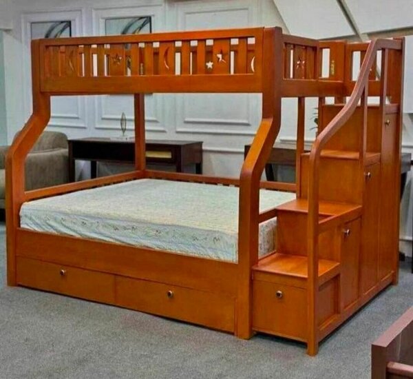 Lit superposé en bois massif