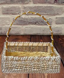 Beautiful Cane Basket Fruit, Wedding And Multipurpose
