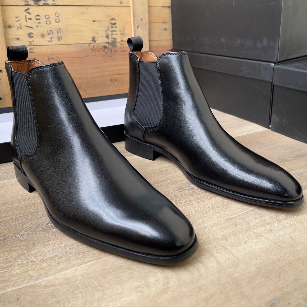 Bottes Chelsea en cuir élégantes