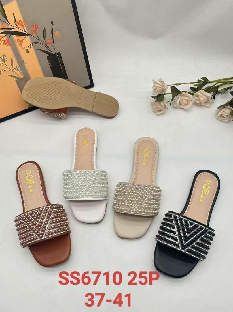 Sandales perlées élégantes femmes