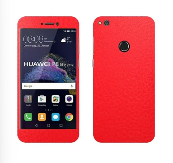 Huawei Honor 8 Lite Red Common Leather Texture Mobile Skin
