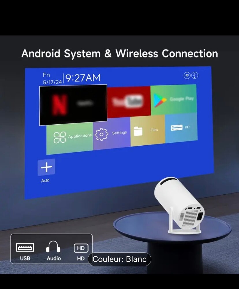 Projecteur Ultra HD Android