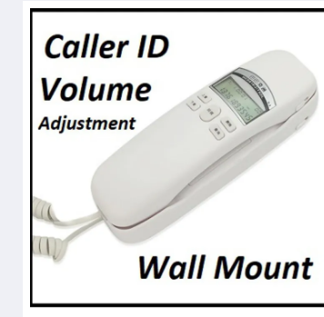 Babalt S3A Landline Phone Caller ID Wall Mountable Trimline Corded Landline Set Telephone Set PTCL CLI with Caller ID Luminous Indicator Calling Check Telephone for Hotel Home Phone Small Hotel Phone Hanging Phone NOTE random color will be delivered