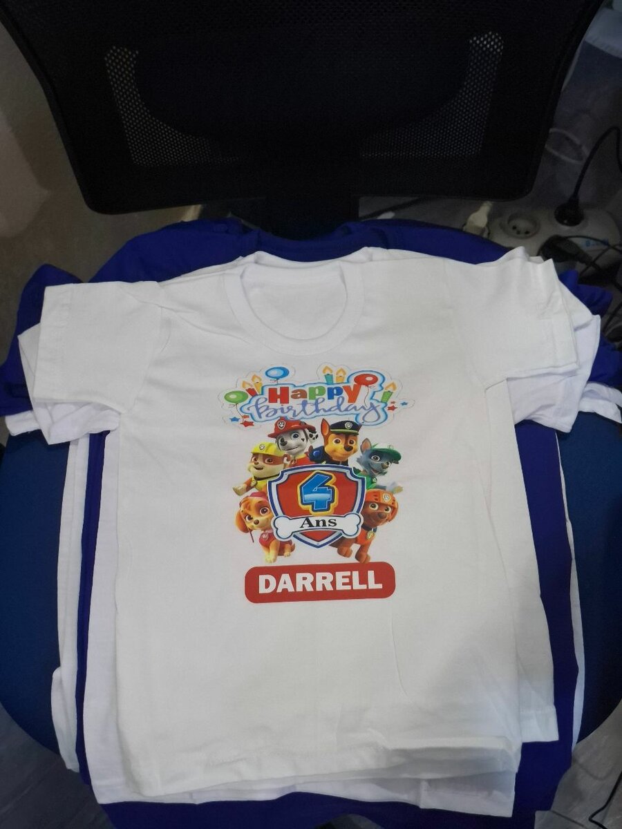 T-shirt Anniversaire Enfant Personnalisé
