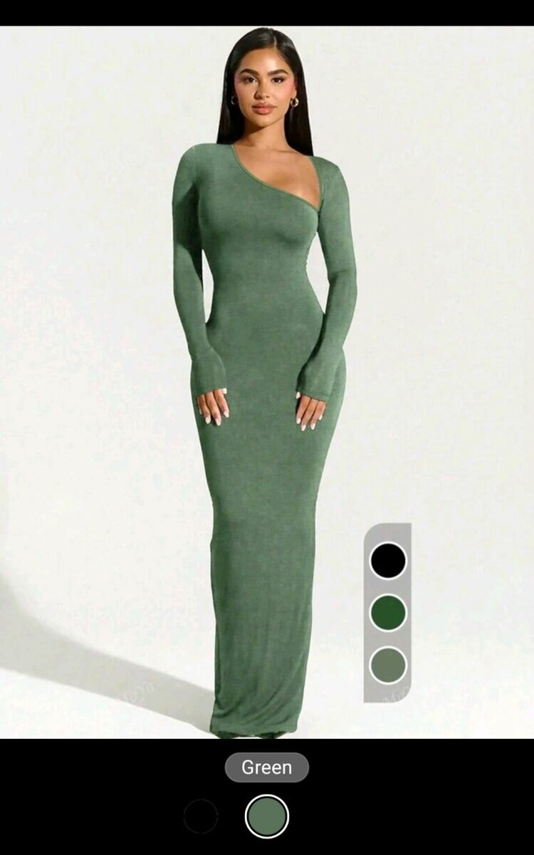 Robe Longue Élégante Asymétrique