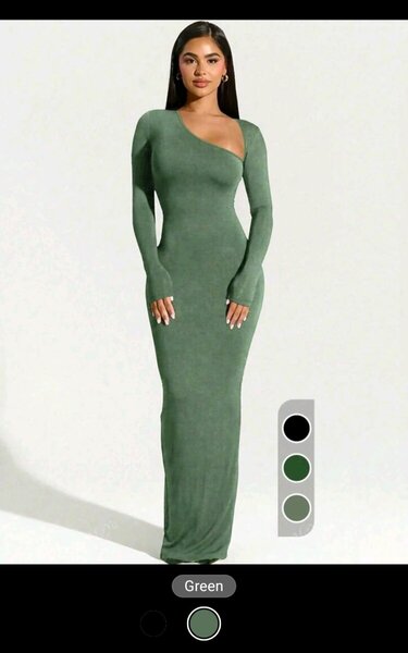 Robe Longue Élégante Asymétrique