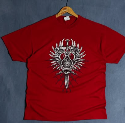 Choppers bikers graphic t shirt size : L