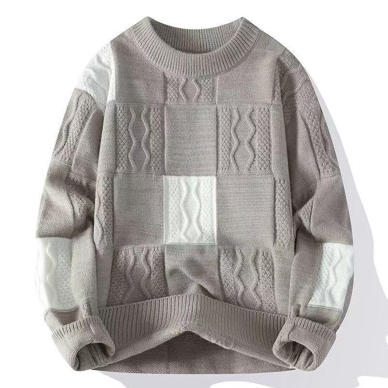 Pull en maille géométrique