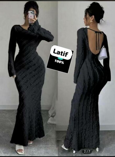 Robe longue dos nu élégante