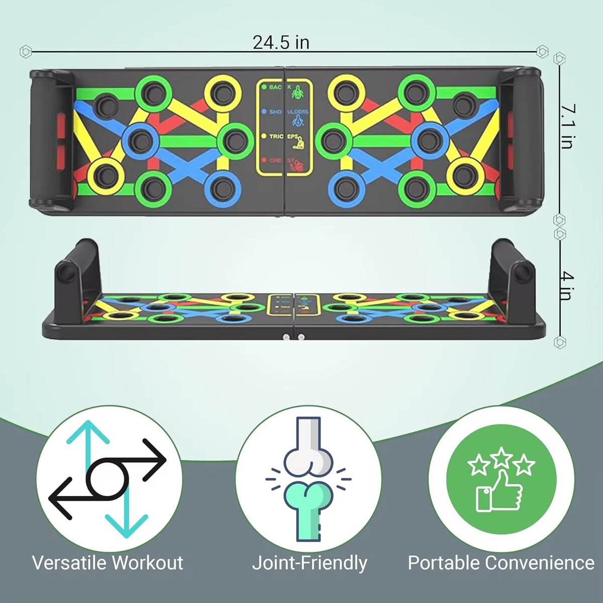 Planche pliable de pompes