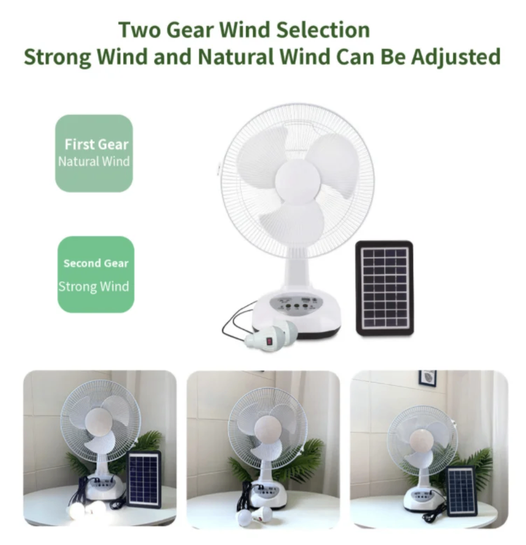 Ventilateur de Table Solaire