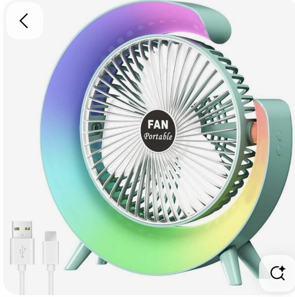 Ventilateur USB RGB Portable