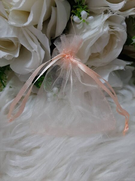 Sac organza saumon