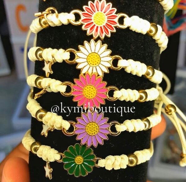 Bracelets bohèmes floraux élégants