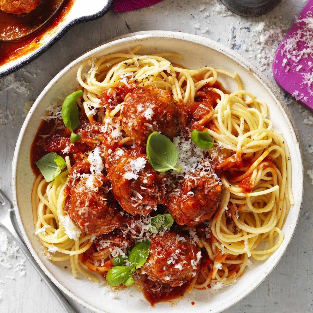 Spaghetti with Meatballs Sauce