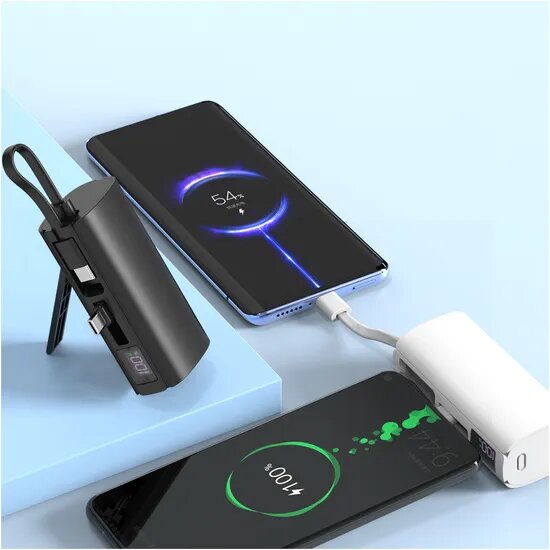 Aspor A351 Mini Power Bank 5000mAh - Portable Charger
