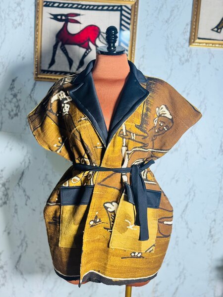 cape en pagne  africain chic