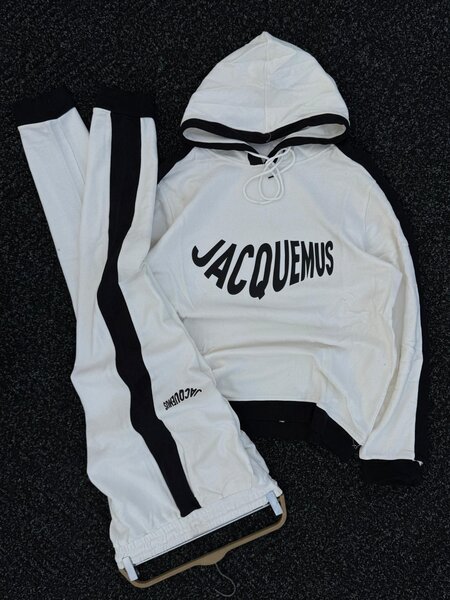 Ensemble jogging blanc homme