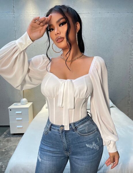 Belle Chemise Bustier Élégante