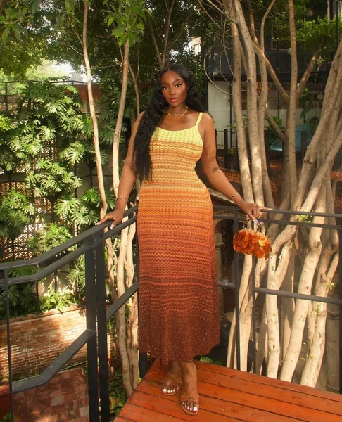 Robe Maxi Crochet Dégradé