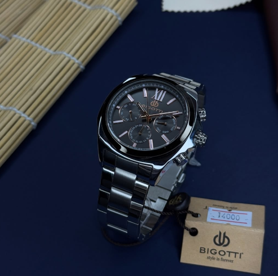 часы черные мужские