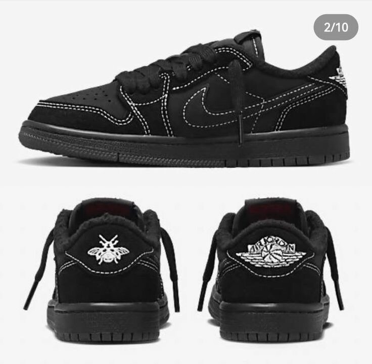 AIR JORDAN 1 - LOW OG TS '' TRAVIS SCOTT BLACK PHANTOM ''