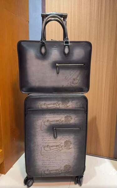Ensemble de valises en cuir élégant