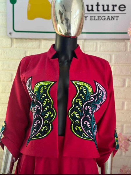 Jacket and flare skirt