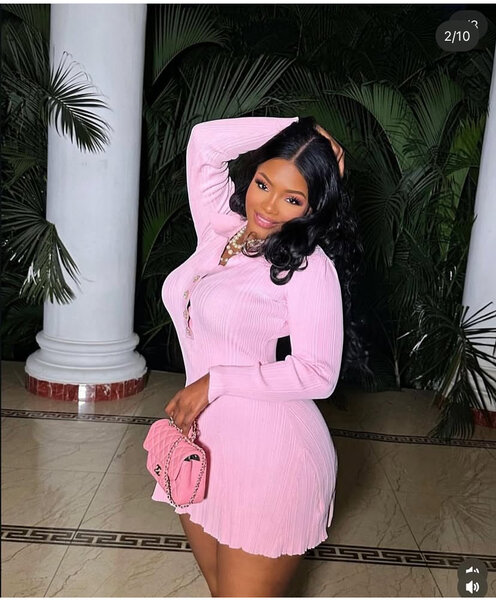 Stylish Pink Mini Dress