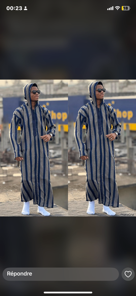 Boubou marocain en chapeau