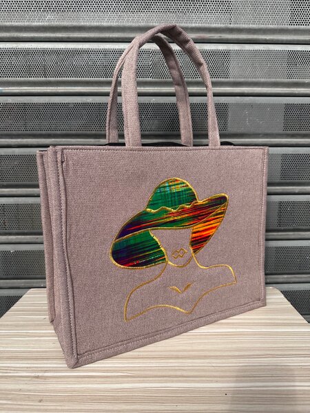 Sac cabas à motif coloré