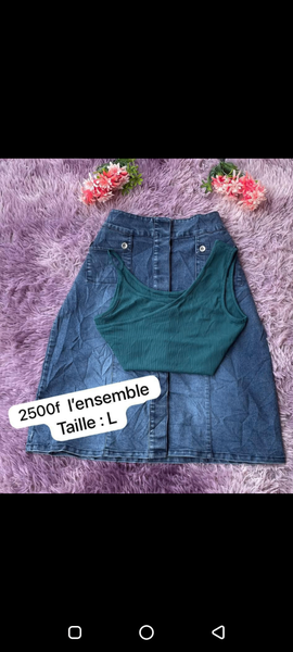 Ensembles élégant jupe haut