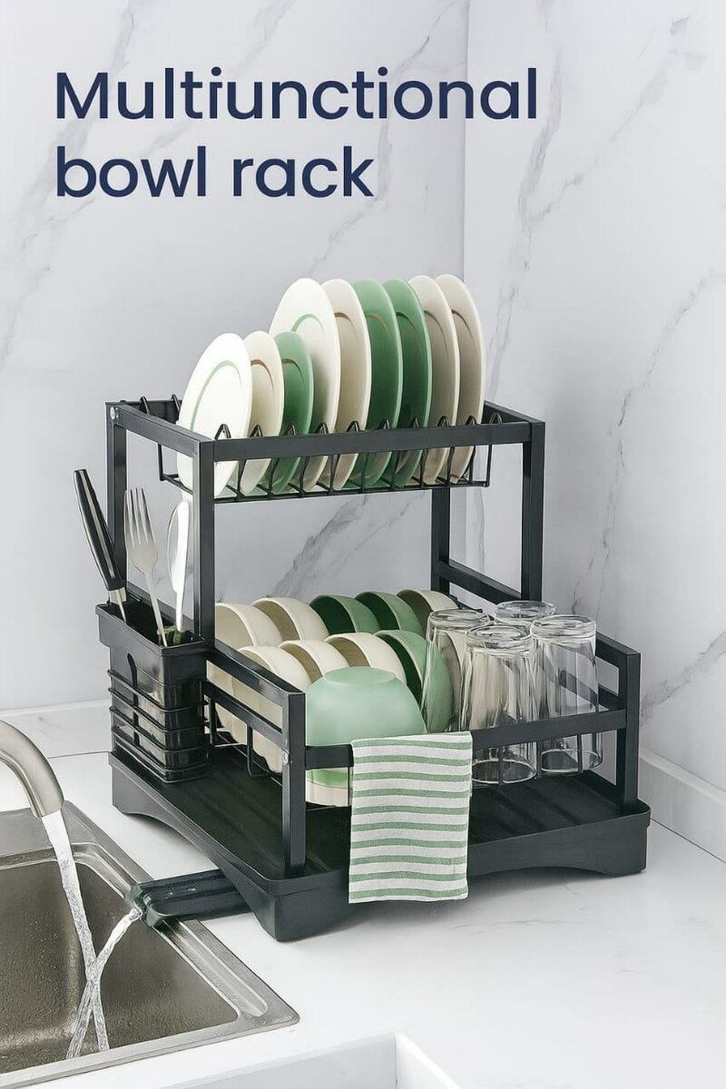 Égouttoir à vaisselle compact