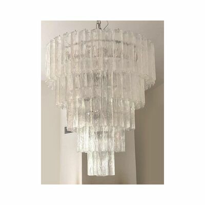 Lustre Cascade Cristal Élégant