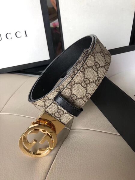 Ceinture de luxe boucle dorée