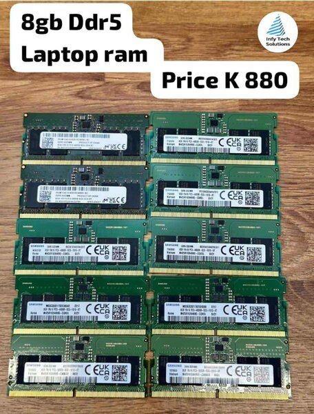 Ddr5 16gb 1900Kwacha and Ddr5 8gb 900kwacha
