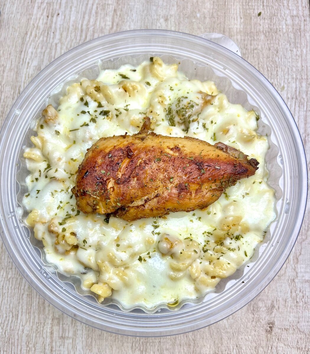 CARBONARA au poulet frit