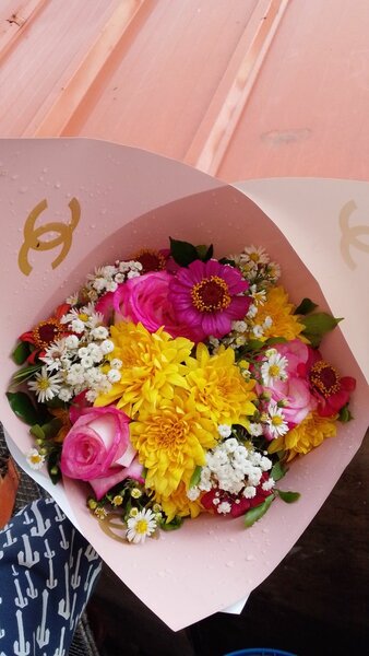 Bouquet de fleurs colorées