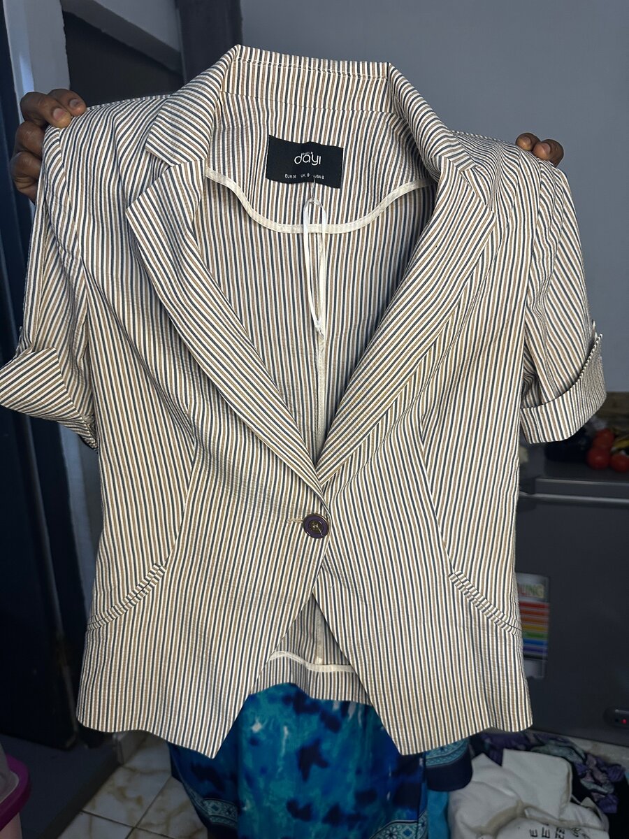 Veste rayée élégante femme