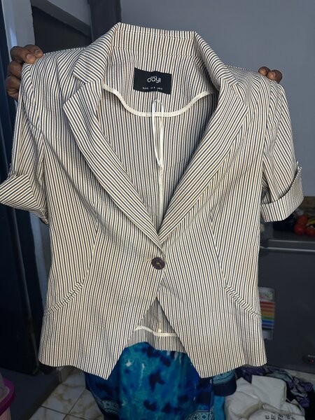 Veste rayée élégante femme