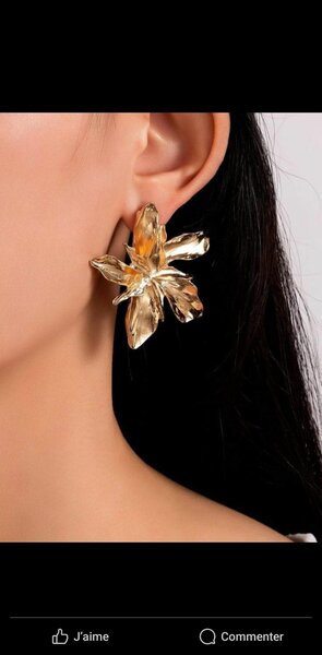 Chic boucle d'oreille en acier