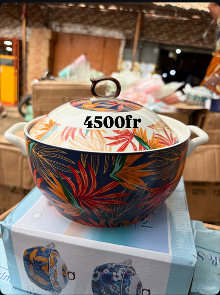 Cocotte en céramique colorée