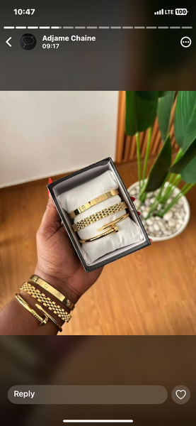 Gold and Silver Bracelet Luxury