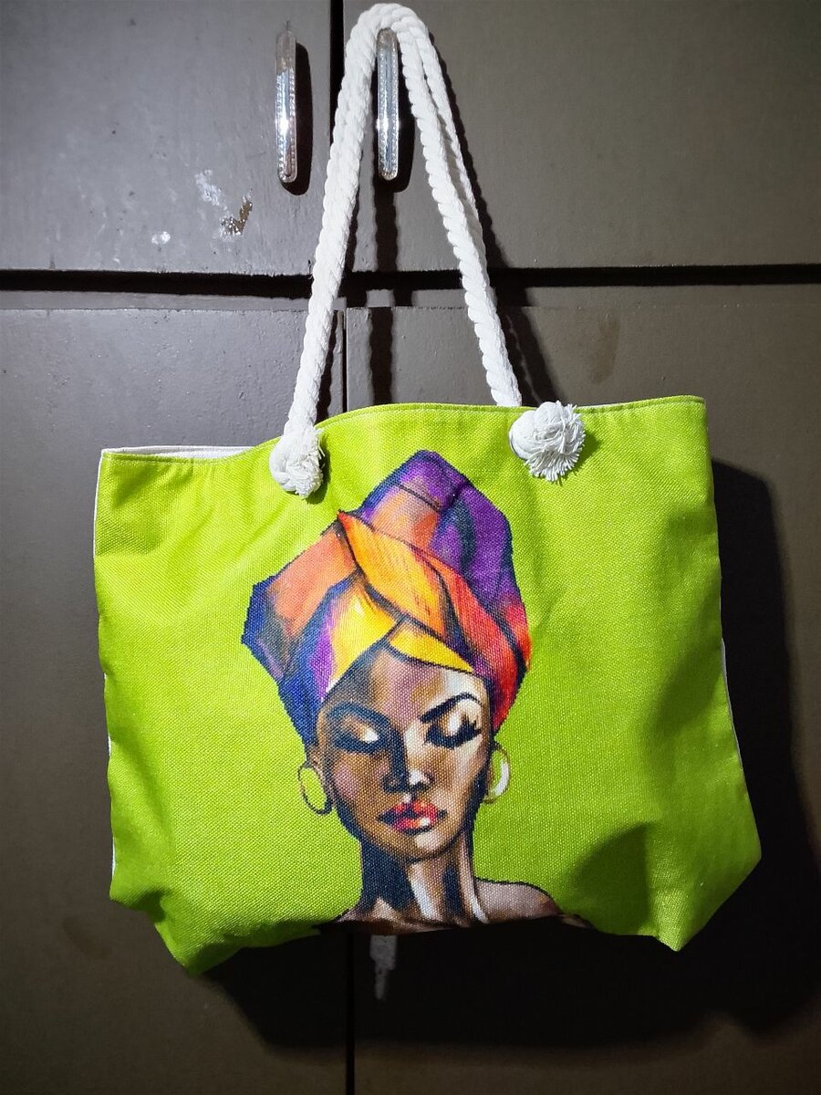 Sac cabas en toile artistique