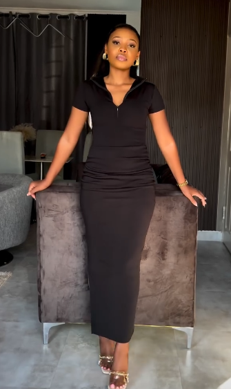 Bold zip beauty dress