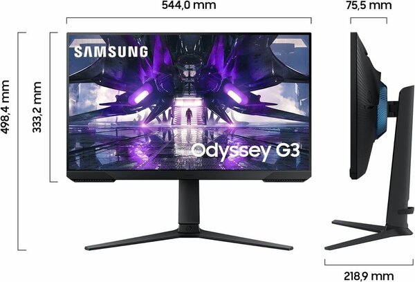 Samsung Ecran PC Odyssey G3A 24 pouces FHD