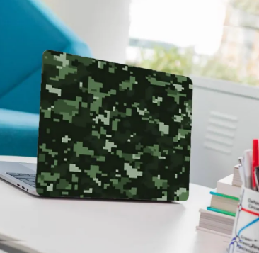 Camoflage Texture Laptop Back Skin -Green