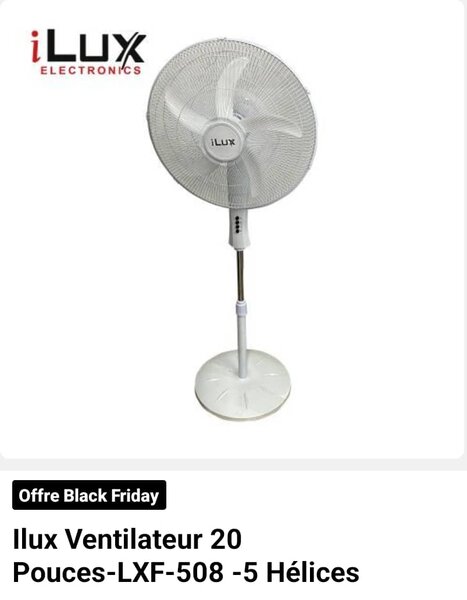 iLux Ventilateur 20 Pouces