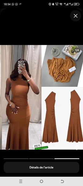 Robe longue élégante femme