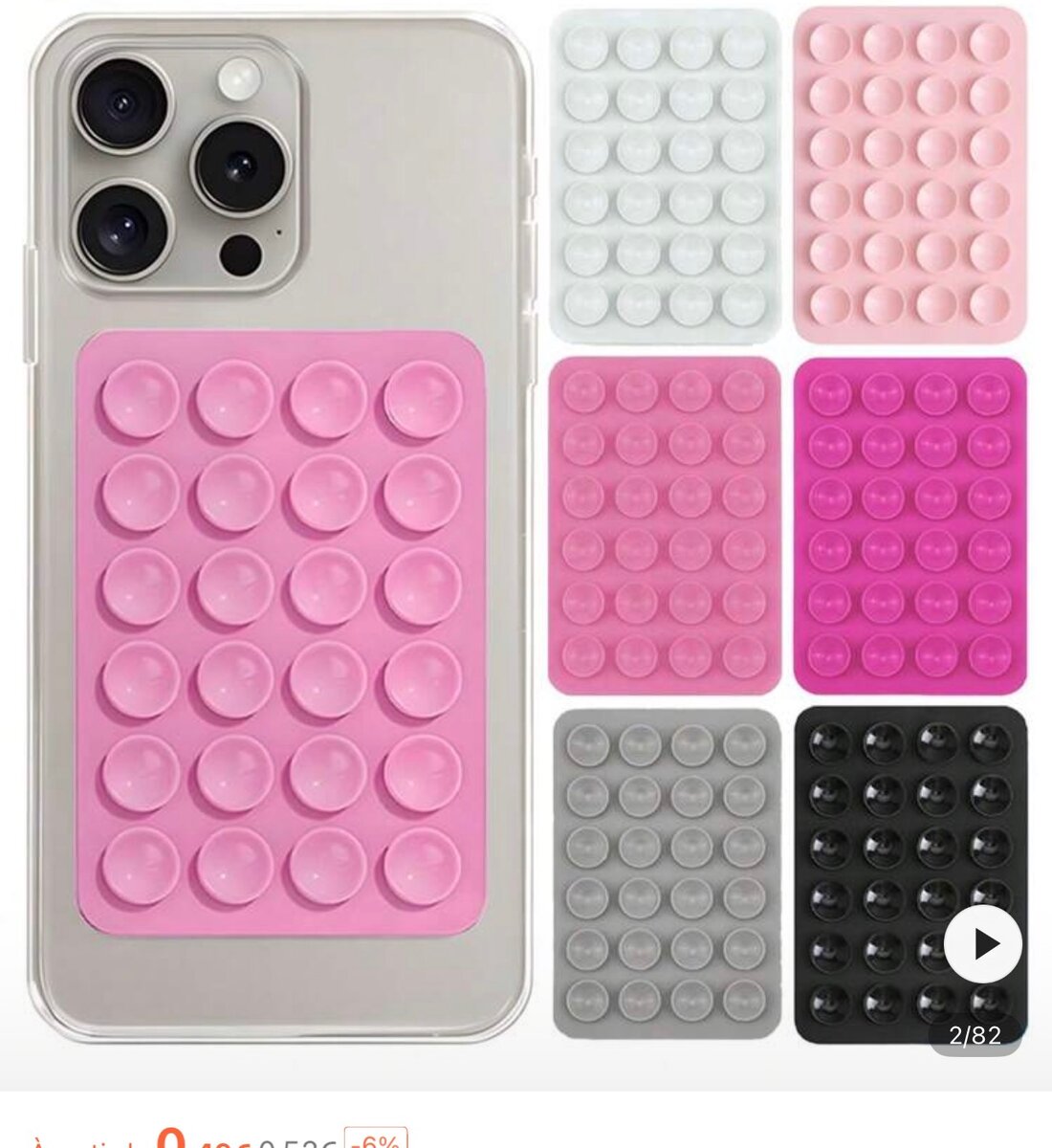 Support antidérapant pour téléphone